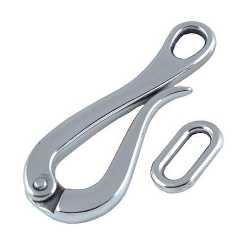 Stainless Steel Pelican Hook with Ring
